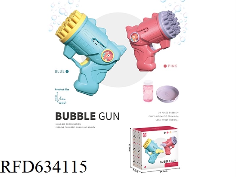 ENGLISH VERSION DINOSAUR BUBBLE GUN