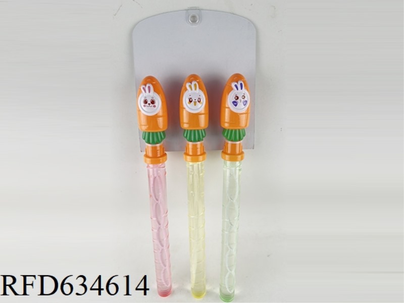 RABBIT, RADISH, BUBBLE STICK, 3 PIECES PER PLATE