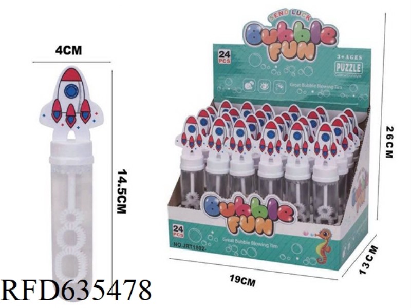 SMALL ROCKET BUBBLE WAND 24PCS