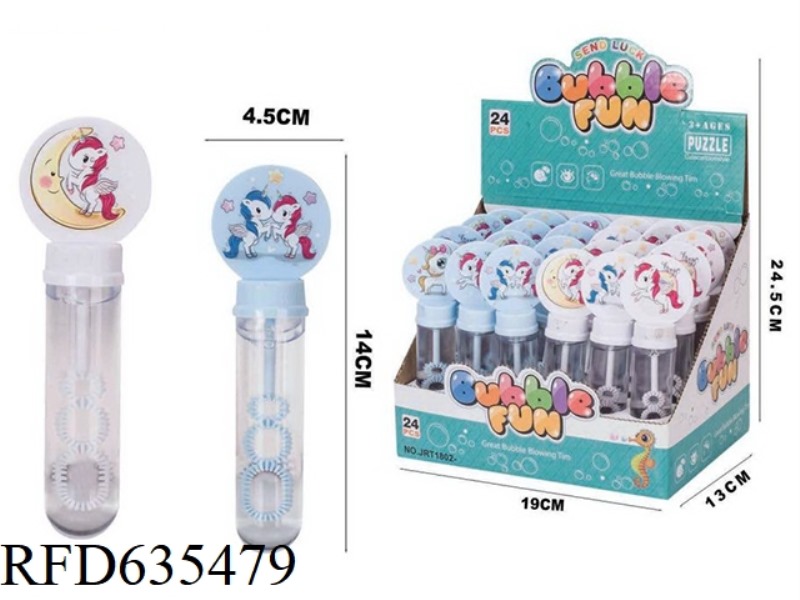UNICORN BUBBLE WAND 24PCS