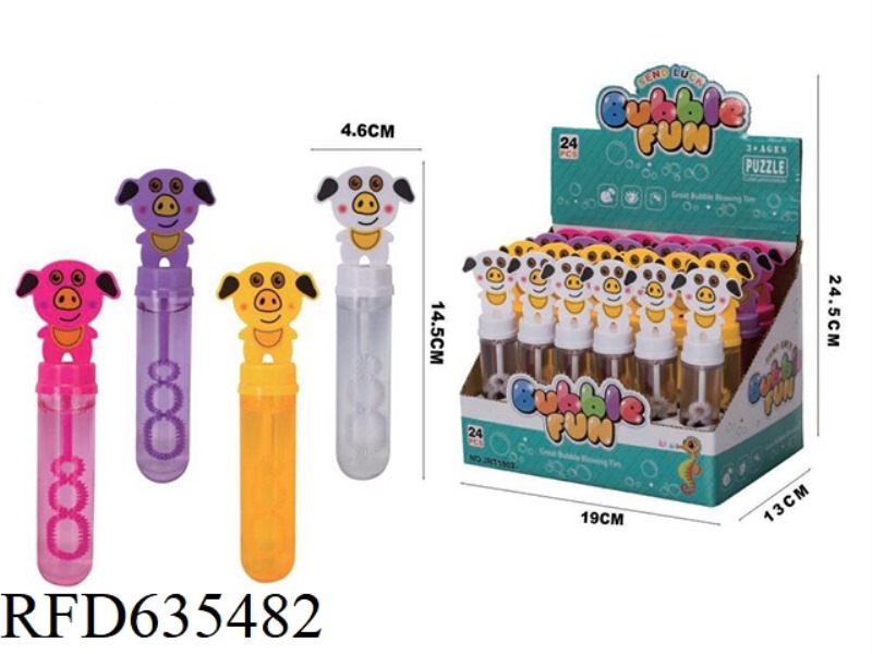 PIG BUBBLE STICK 24PCS