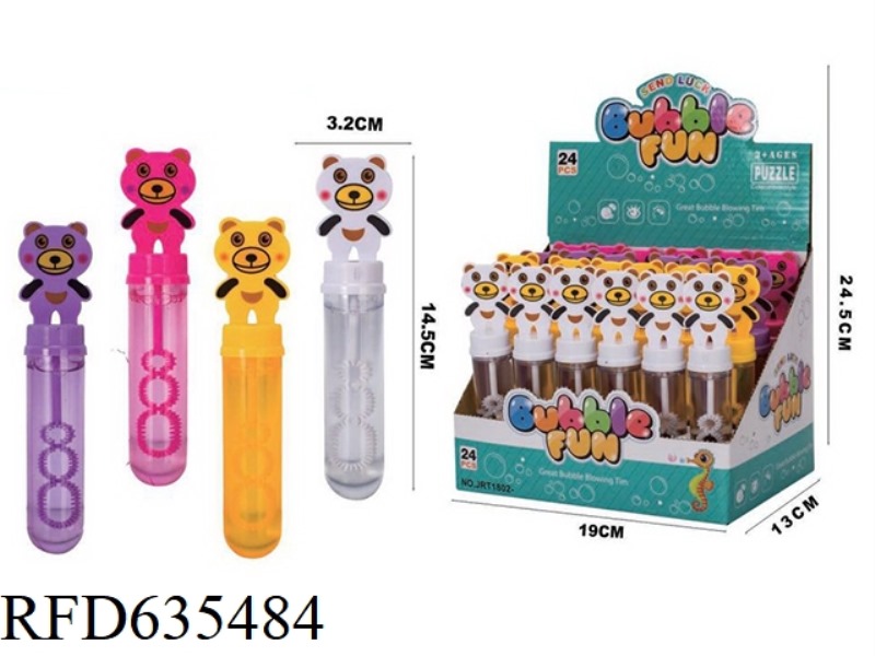 BEAR BUBBLE WAND 24PCS