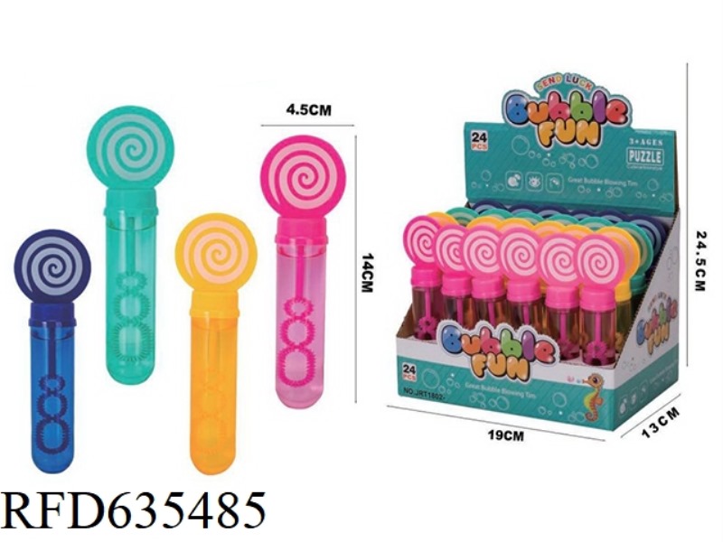 LOLLIPOP BUBBLE STICK (24PCS/DB)