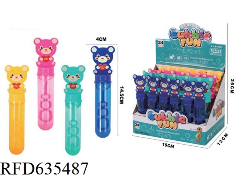 BEAR BUBBLE WAND 24PCS