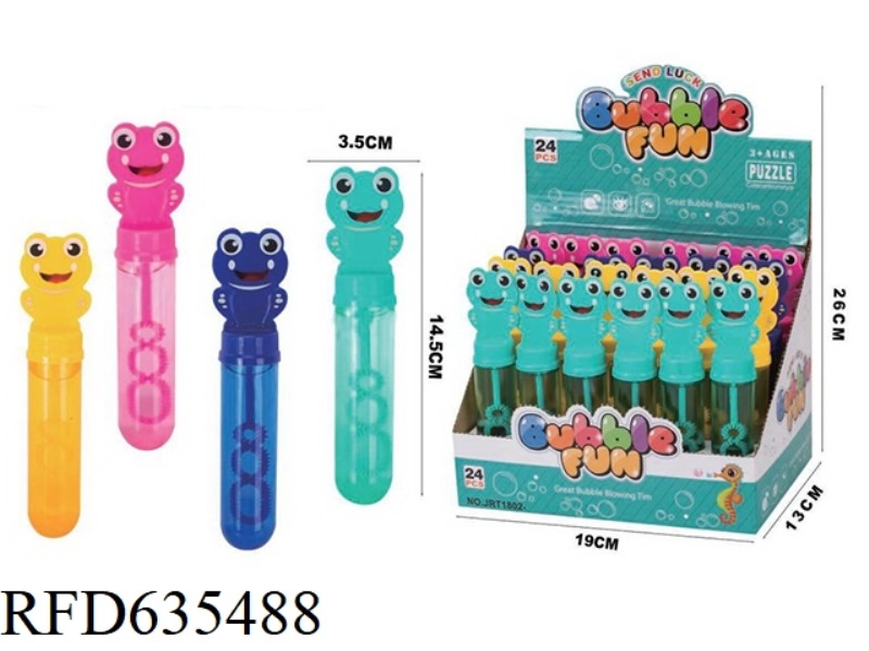 FROG BUBBLE WAND 24PCS