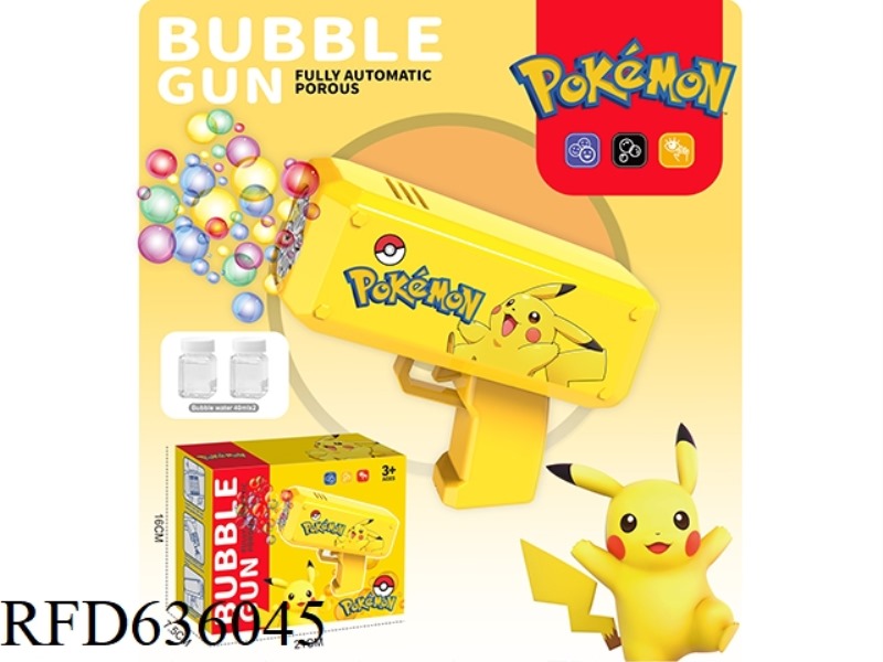 PIKACHU BUBBLE GUN (TEN HOLES)