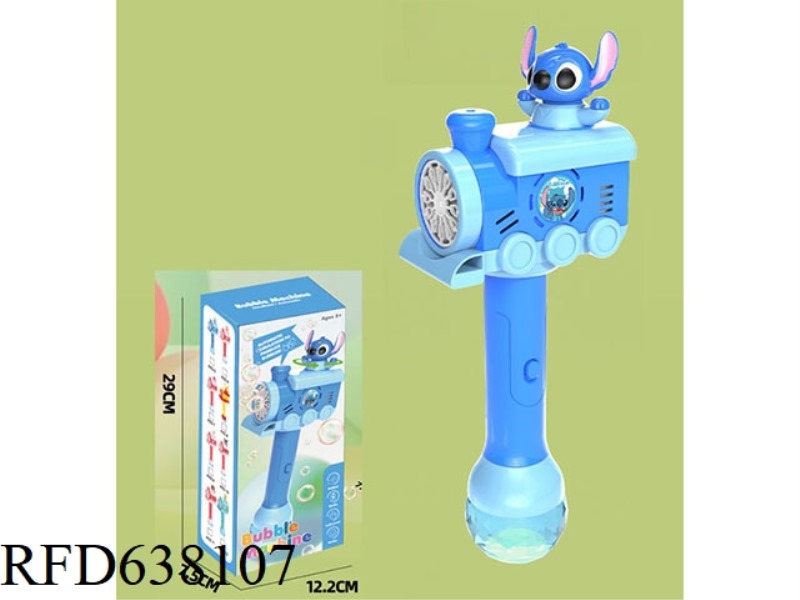 BLUE STITCH AUTOMATIC SPINNING ELECTRIC BUBBLE WAND
