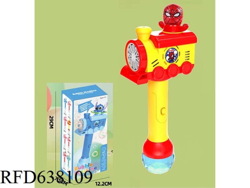 SPIDER-MAN AUTOMATICALLY SPINS AN ELECTRIC BUBBLE WAND
