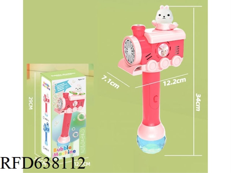 LIGHT MUSIC RABBIT AUTOMATIC ROTATING ELECTRIC BUBBLE WAND