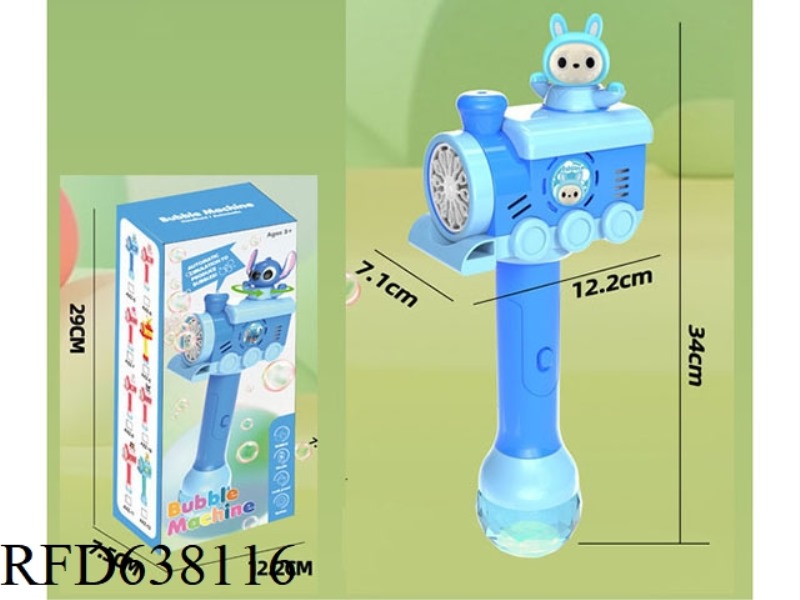 LIGHT MUSIC BLUE LAB AUTOMATIC ROTATING ELECTRIC BUBBLE WAND