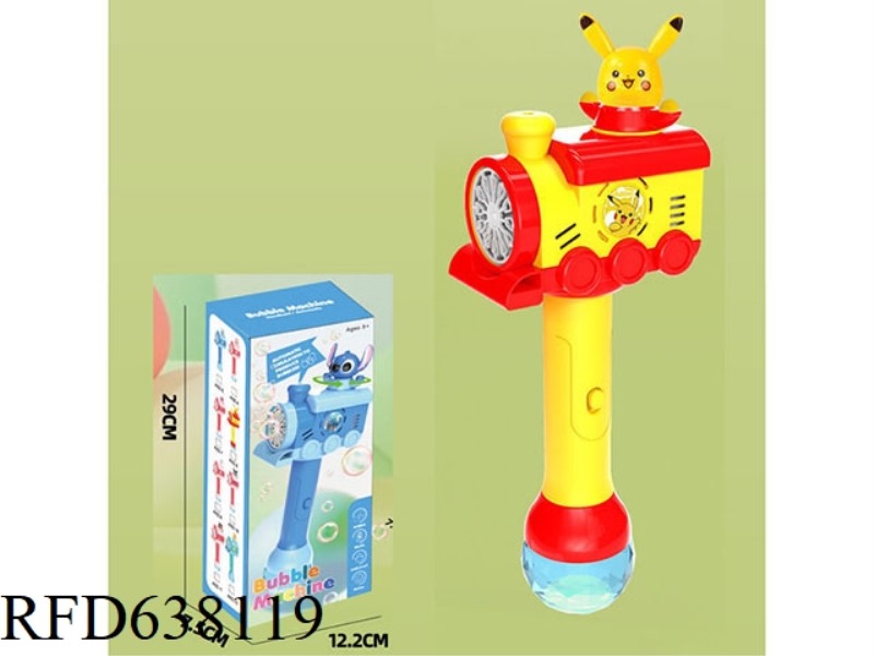 LIGHT MUSIC PIKACHU AUTOMATIC ROTATING ELECTRIC BUBBLE WAND