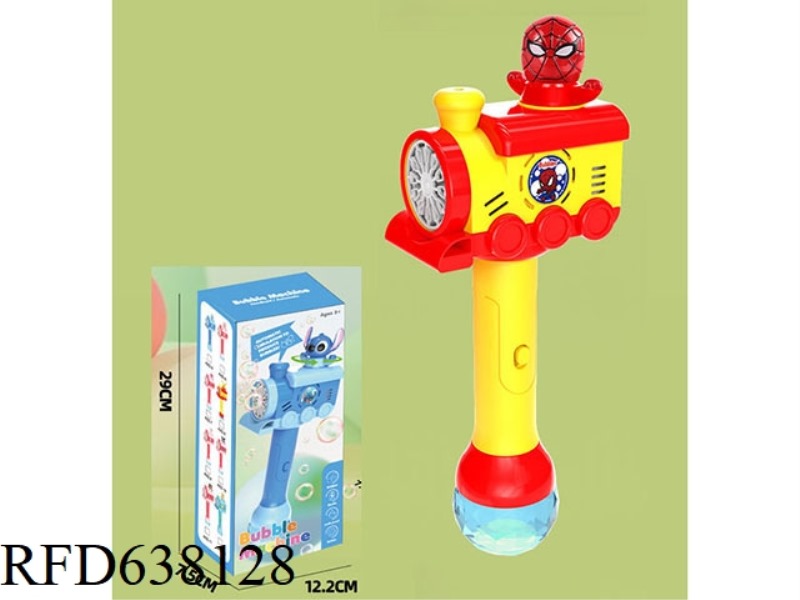LIGHT MUSIC SPIDER-MAN AUTOMATIC ROTATING ELECTRIC BUBBLE WAND