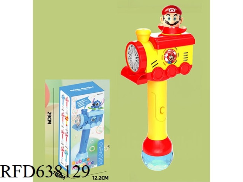 LIGHT MUSIC RED MARIO AUTO SPIN ELECTRIC BUBBLE WAND