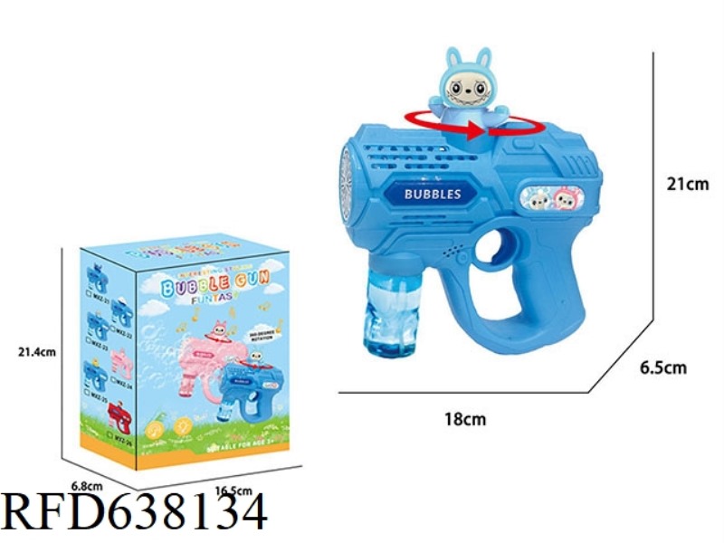 BLUE LAB AUTOMATIC ROTATING ELECTRIC BUBBLE GUN