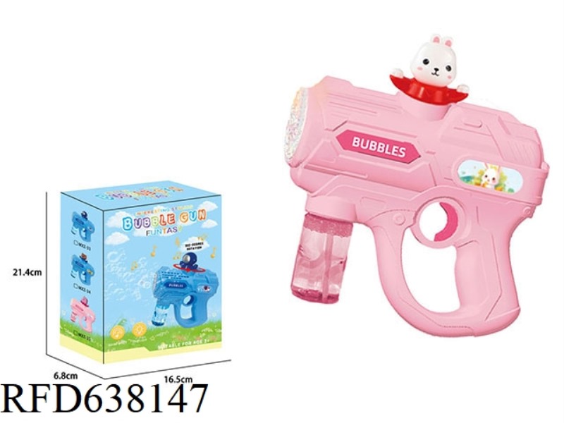 RABBIT AUTOMATIC ROTATING ELECTRIC BUBBLE GUN