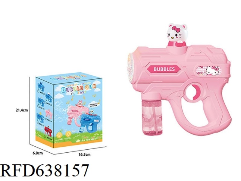 LIGHT MUSIC KIT CAT AUTOMATIC ROTATING ELECTRIC BUBBLE GUN