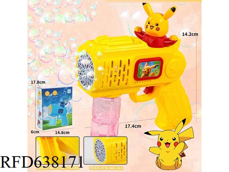 PIKACHU ELECTRIC BUBBLE GUN