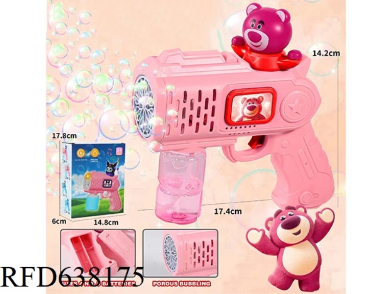 STRAWBERRY BEAR ELECTRIC BUBBLE GUN