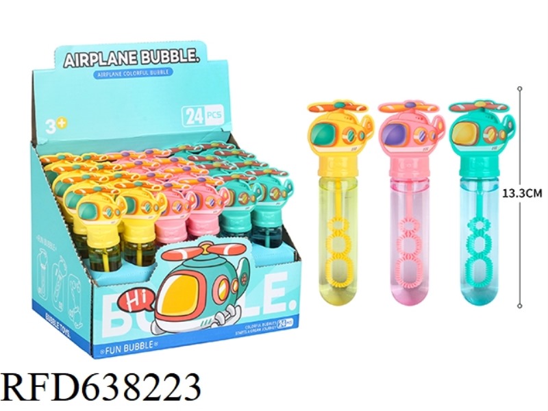 AIRPLANE BUBBLE WAND, 24PCS PER BOX, 35ML