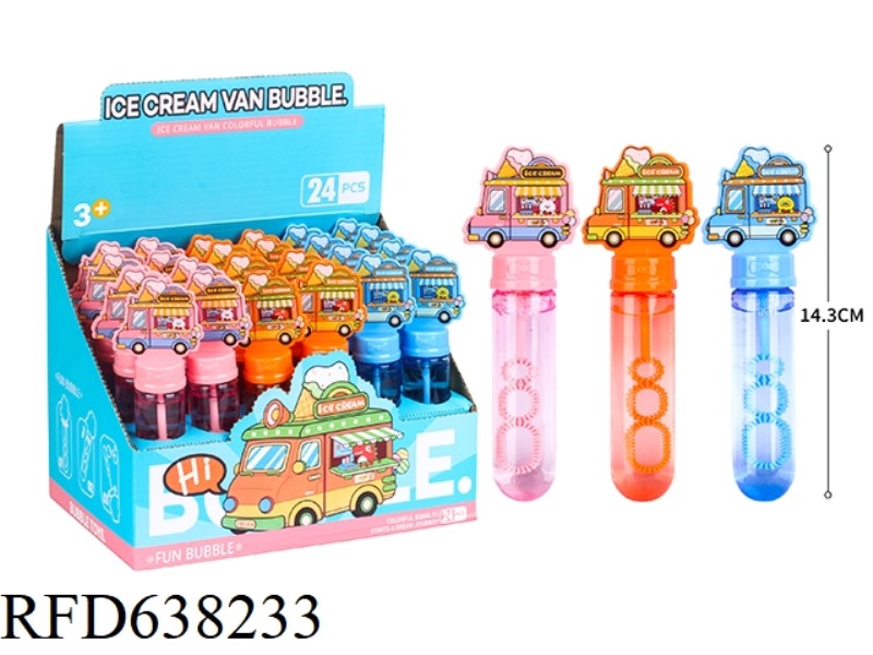 ICE-CREAM TRUCK BUBBLE BARS, A BOX OF 24PCS, 35ML