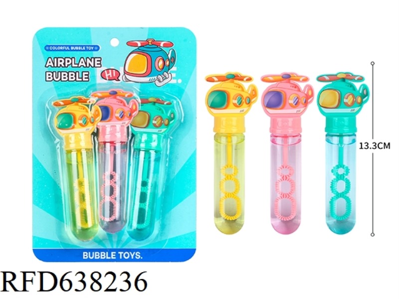 AIRPLANE BUBBLE WAND, 3PCS/ PIECE, 35ML