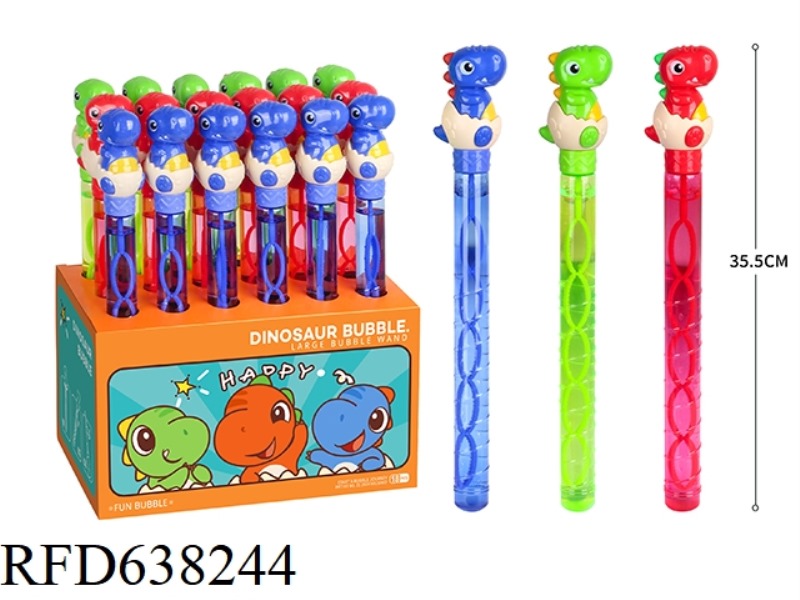 TYRANNOSAURUS EGGSHELL, CARTOON BUBBLE WAND, 18PCS/ BOX, 120ML,