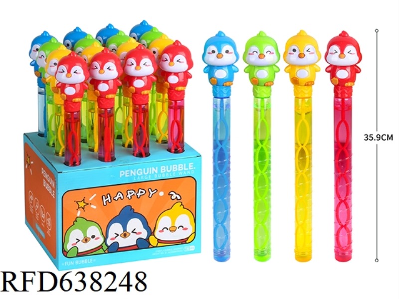 PENGUIN, CARTOON BUBBLE WAND, 16PCS/ BOX, 120ML