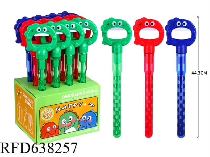 36 HOLE DINOSAUR BUBBLE WAND 12 PIECES/BOX 175ML