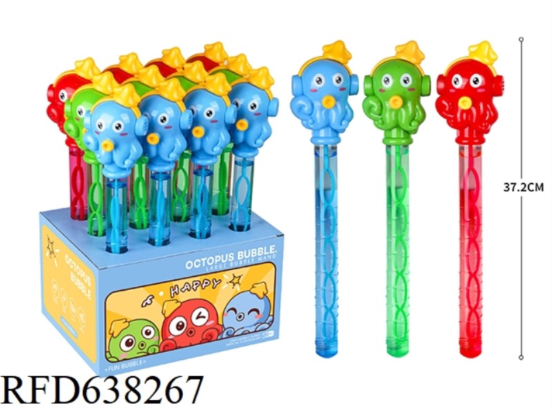CARTOON OCTOPUS BUBBLE WAND 12PCS/ BOX, 120ML