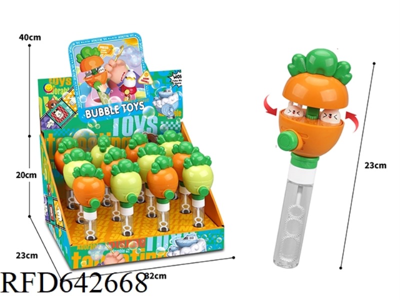 BUBBLE WAND TWIST TURNIP (12PCS)