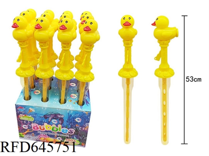 BIG YELLOW DUCK BUBBLE SWORD (WITH SOUND) (12 PCS)
