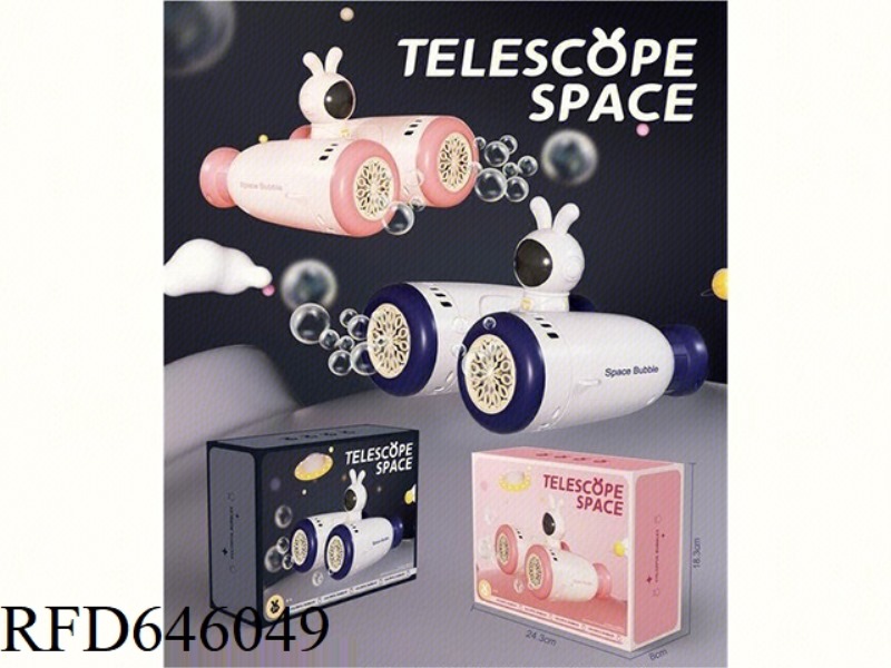 AUTOMATIC 24-HOLE SPACE RABBIT TELESCOPE BUBBLE MACHINE