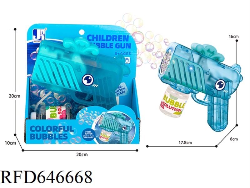 TRANSPARENT POROUS WHALE LIGHT BUBBLE MACHINE