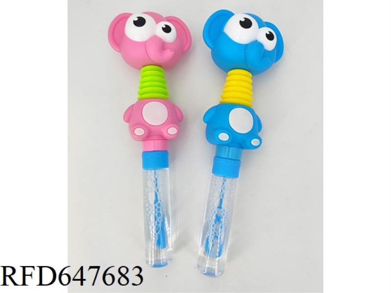 ELEPHANT WHISTLE & BUBBLE STICK 12PCS
