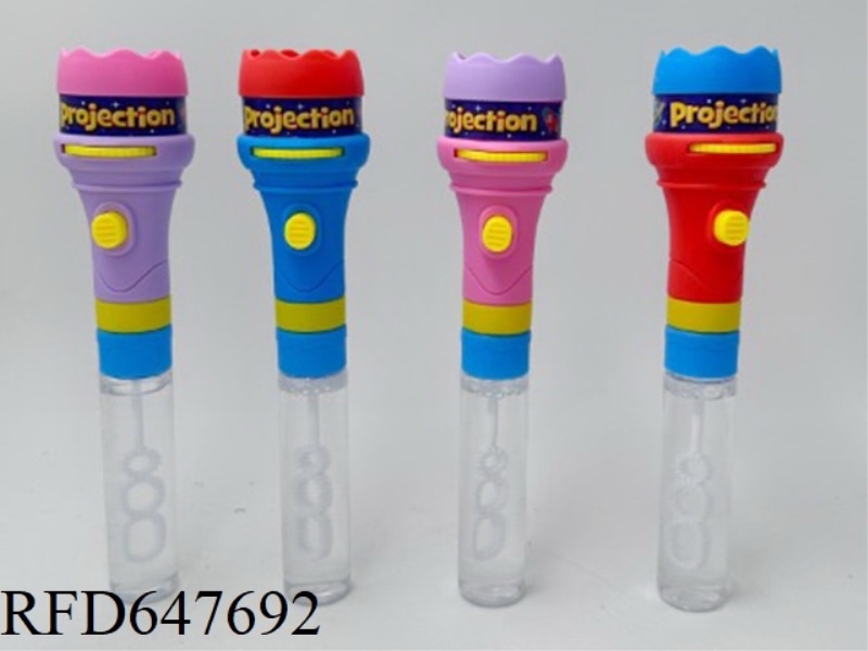 FLASHLIGHT & BUBBLE STICK 12PCS