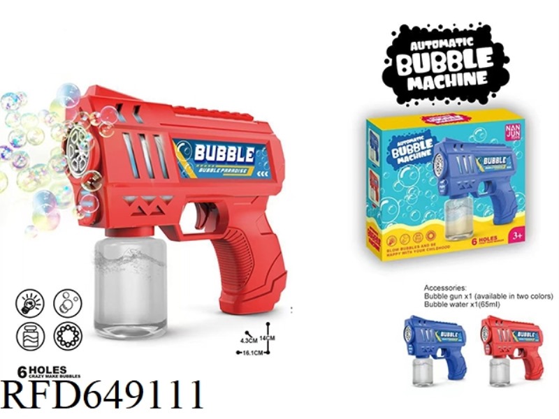 6-HOLE GRAFFITI SPACE BUBBLE GUN