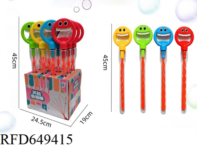 SMILING BUBBLE STICK 12PCS