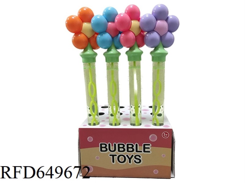 37CM FLOWER BUBBLE WAND (12PCS)