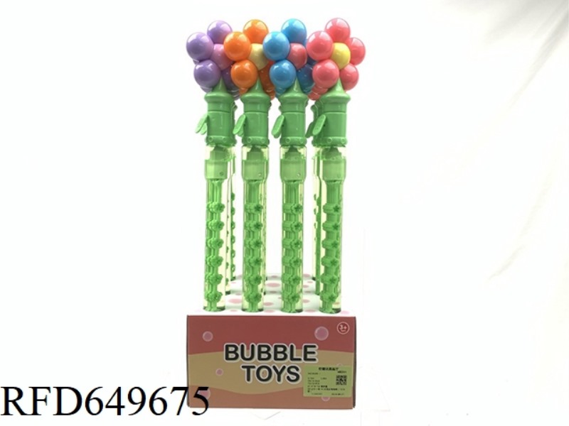 50CM 5 BRUSH 50 WELL FLOWER BUBBLE WAND (12 PIECES)