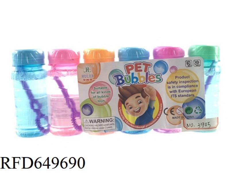 SIX BOTTLES OF BUBBLE WAND