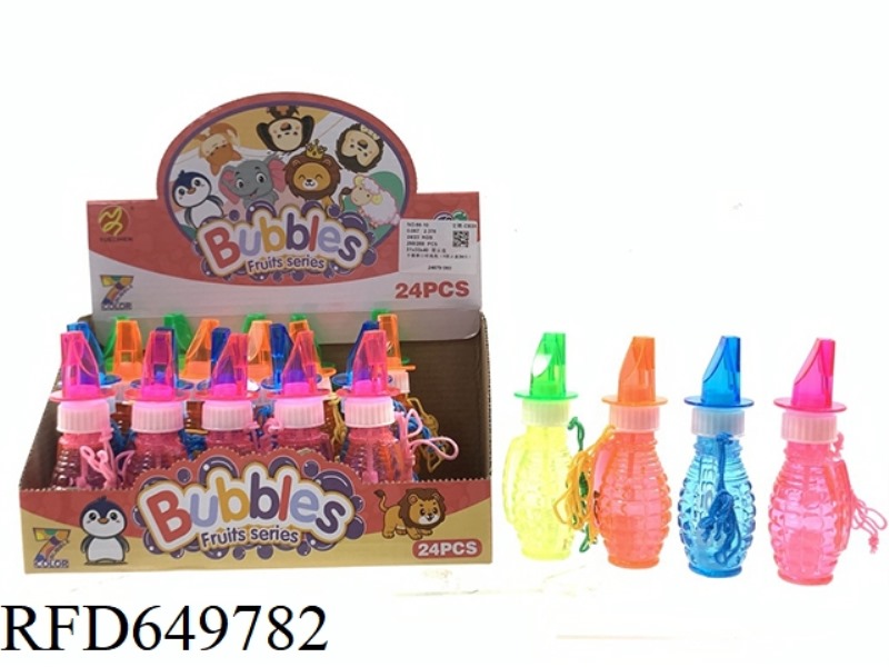 GRENADE WHISTLE BUBBLE (24PCS)