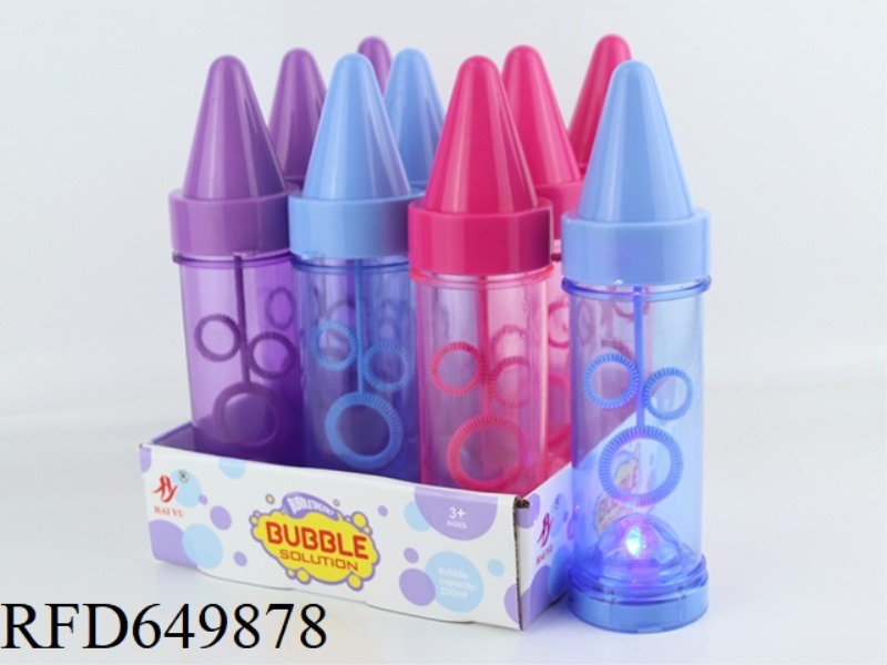 CRAYON BUBBLE TUBE WITH LIGHT +3 PACKS OF 10ML ORDINARY CONCENTRATE