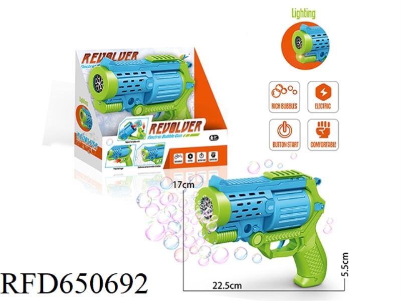 5-HOLE REVOLVER BUBBLE GUN