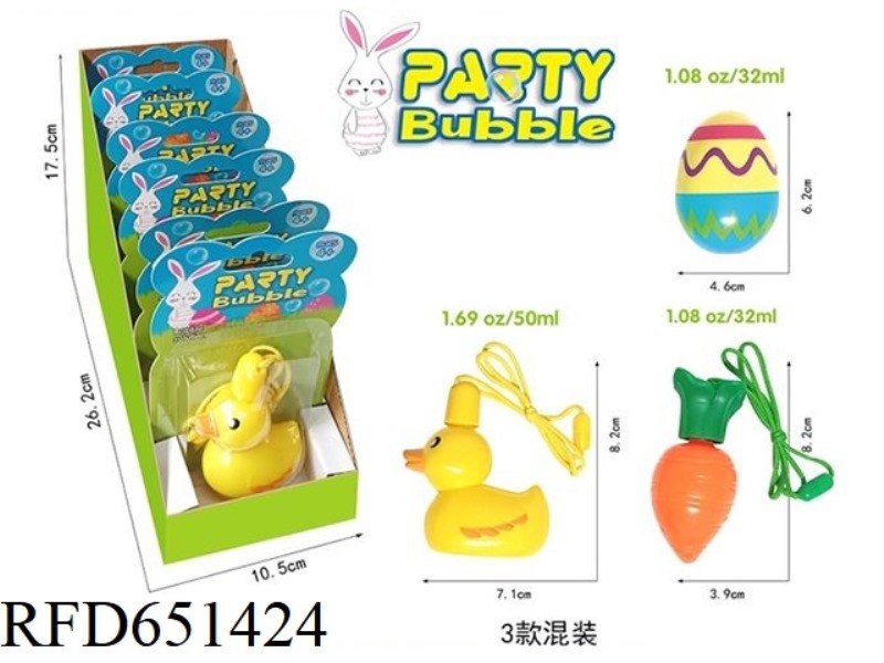 EASTER FUN BLOWING BUBBLES 6PCS