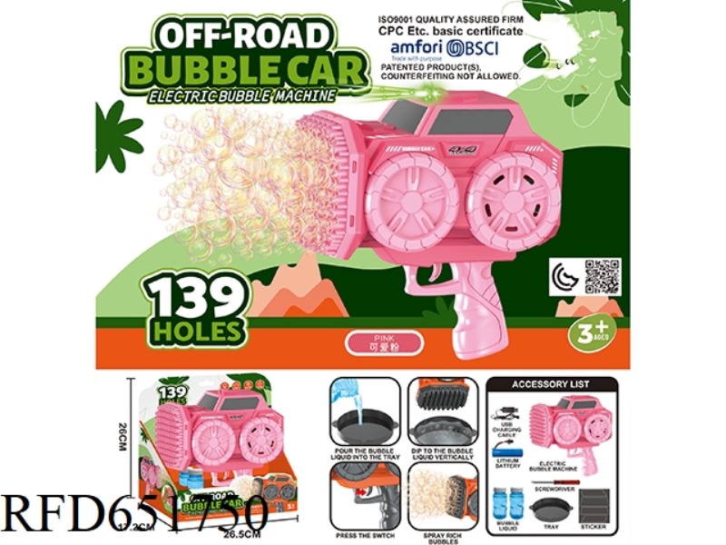 139 HOLE BUGGY BUBBLE MACHINE