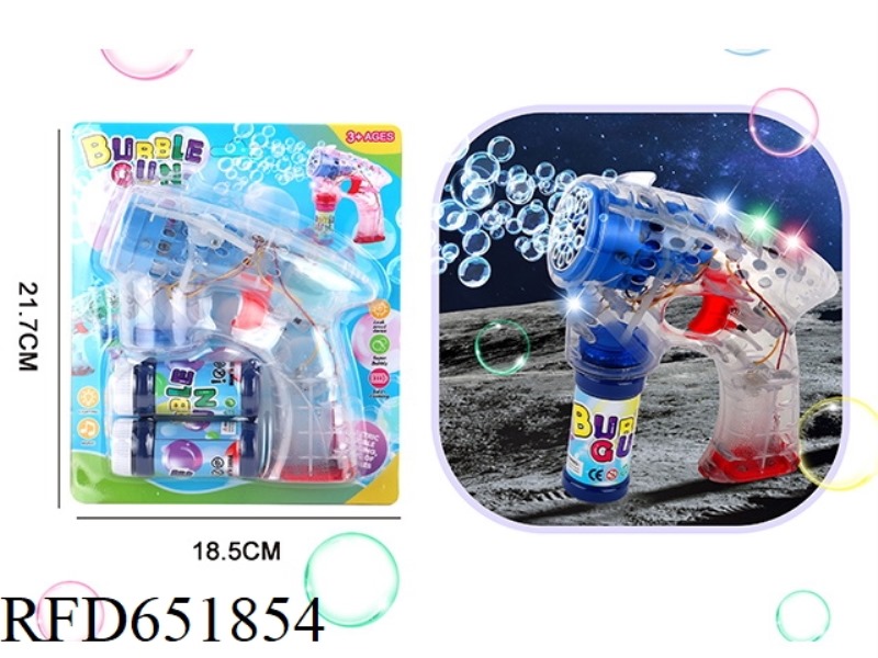 CLEAR CLASSIC BUBBLE GUN (10 HOLES)