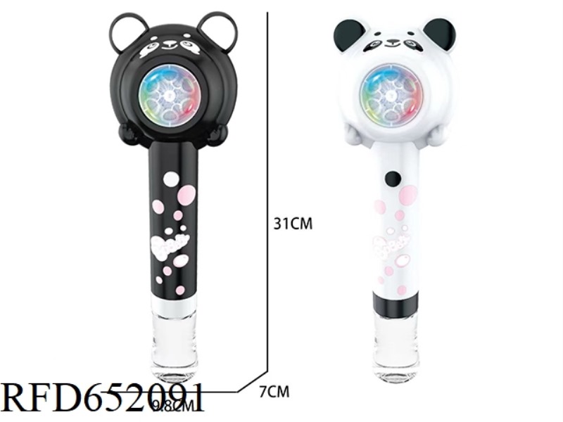 LIGHT PANDA BUBBLE HOLDER/PANDA ELECTRIC BUBBLE BAR/BUBBLE MACHINE (POROUS +2 LIGHTS)