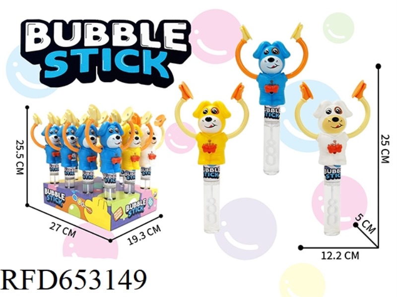 DIAL THE PUPPY/BUBBLE STICK 12PCS