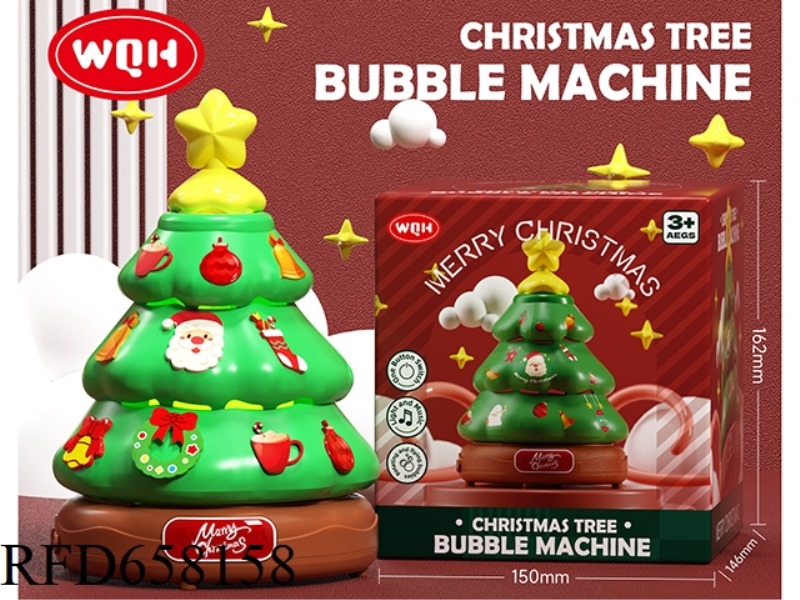 CHRISTMAS TREE BUBBLE MACHINE