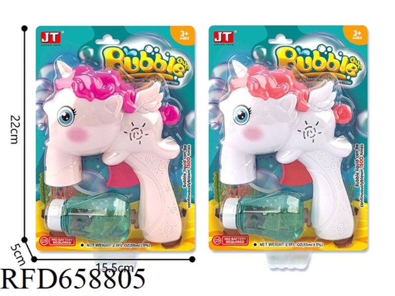 MANUAL UNICORN BUBBLE GUN
